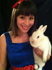 Magic Hayley with Sparkle the Rabbit